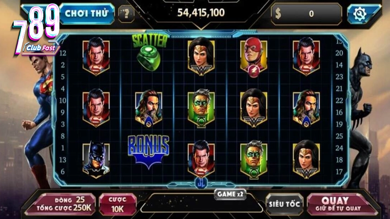 Các biểu tượng trong game quay hũ slot Justice League là gì – 789Club Online