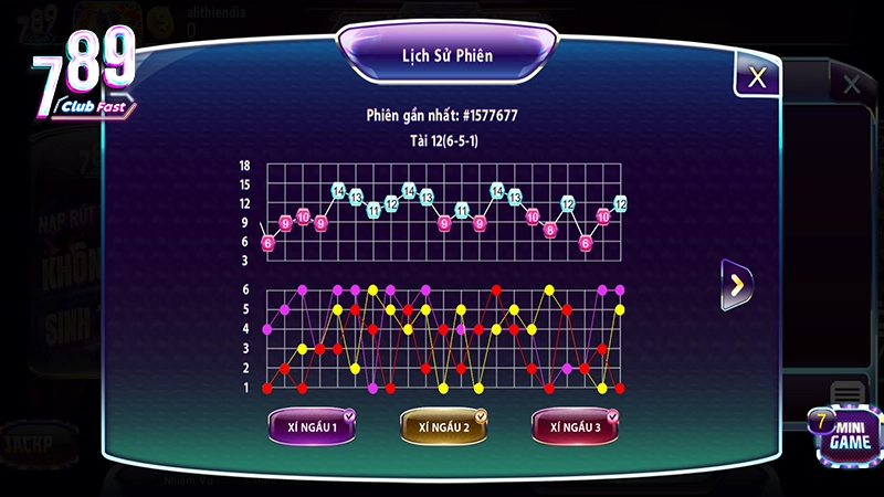 Giao diện cầu tại tải 789club tài xỉu