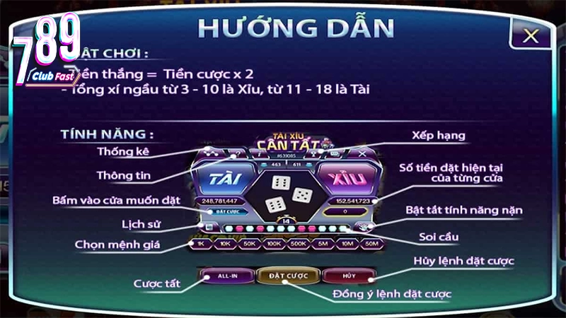 Kinh nghiệm chơi tài xỉu 789Club từ cao thủ