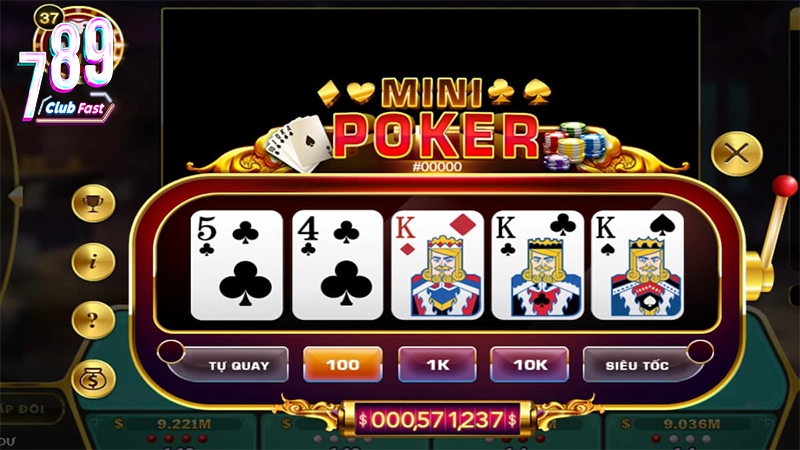 Phương pháp để chiến thắng Mini game Poker tại 789club