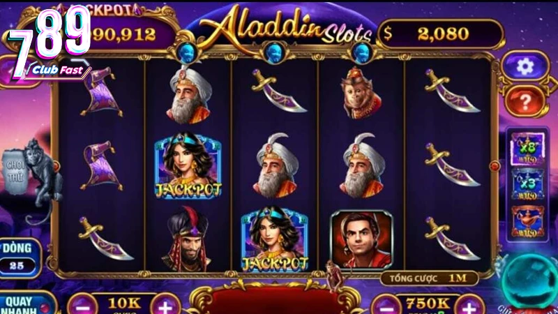 Tính toán dòng cược trong game quay hũ Slot Aladdin – 789Club Online