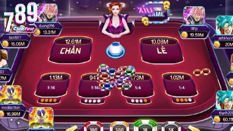 Thử vận may đen đỏ với game Xóc dĩa tại 789Club