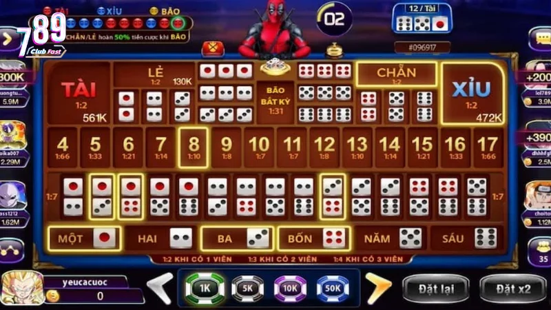 Tài xỉu Sicbo tại 789club có điểm gì nổi bật?
